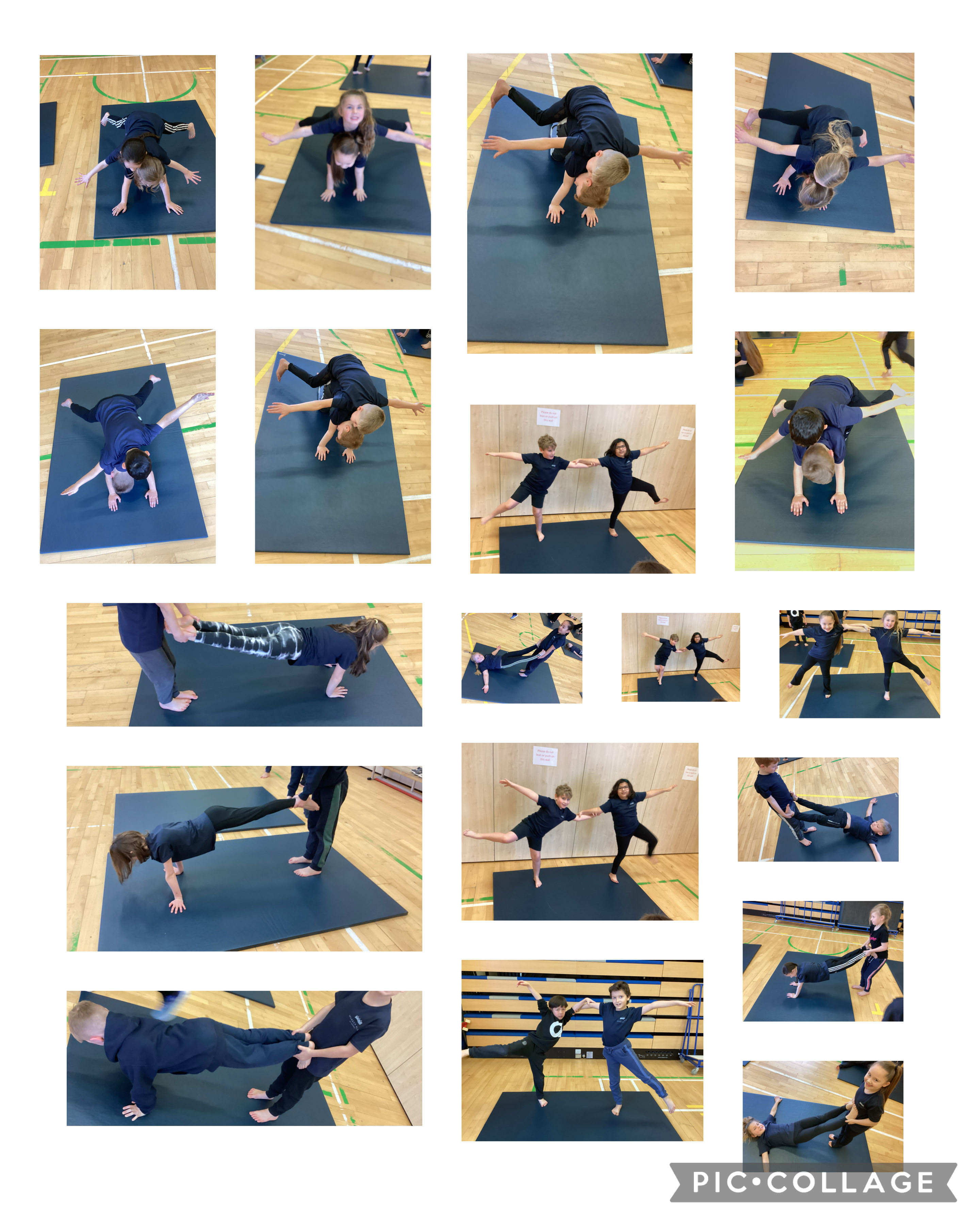 Children have been creating balances considering shape, balance and tension. 